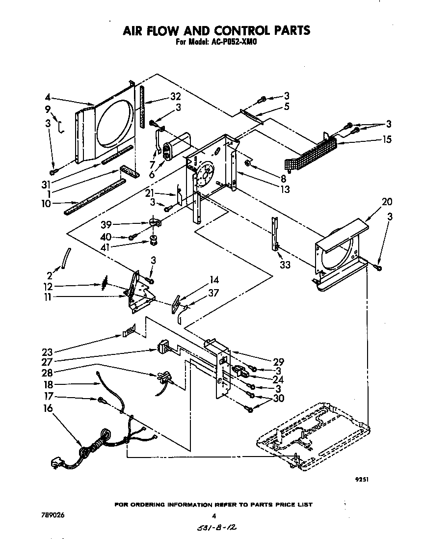 Air flow and control parts