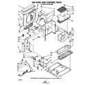 Whirlpool ACH184XM0 air flow and control parts diagram