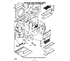 Whirlpool ACE094XM0 air flow and control parts diagram