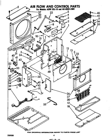 Air flow and control parts