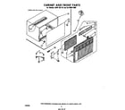 Whirlpool ACE094XM0 cabinet and front parts diagram