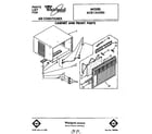 Whirlpool ACR124XR0 cabinet and front diagram