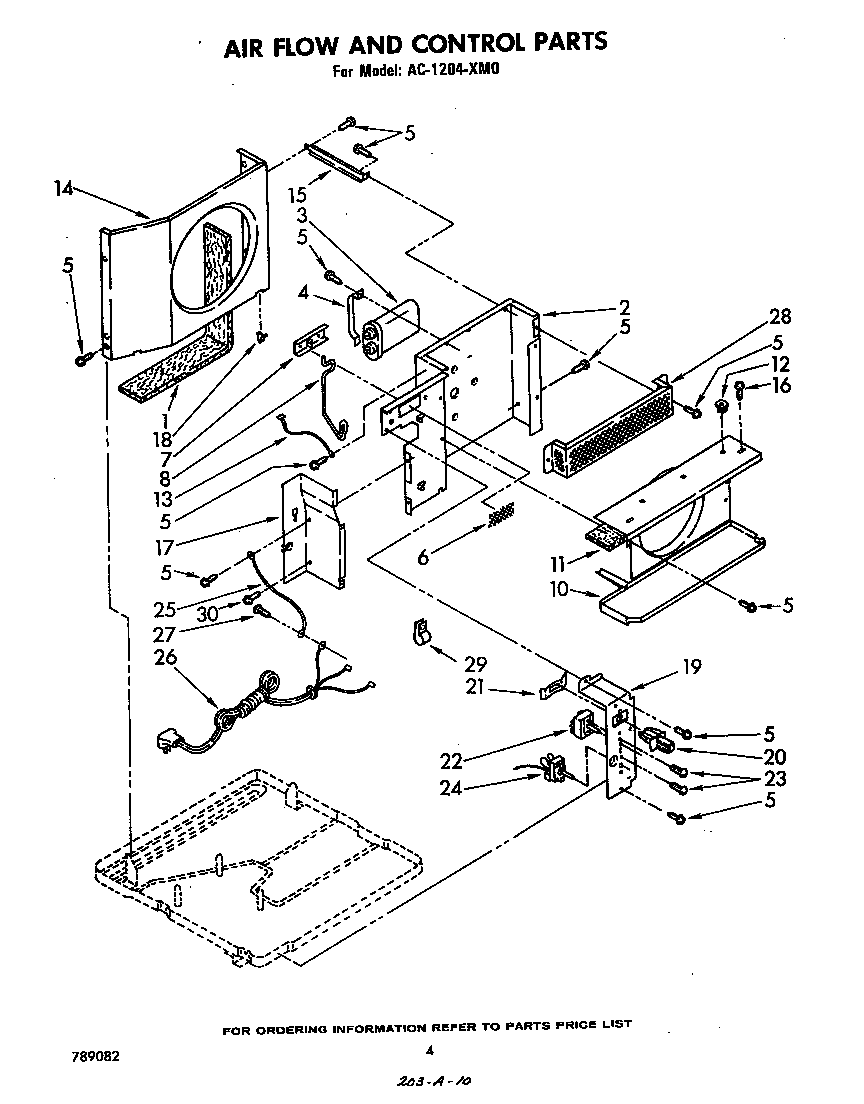 Air flow and control parts