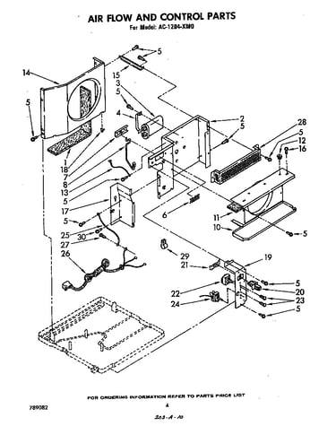 Air flow and control parts