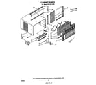 Whirlpool AC1204XM0 cabinet parts diagram