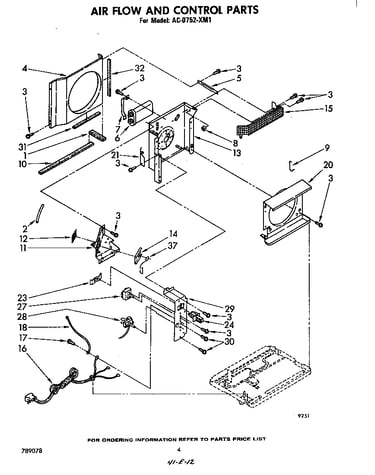 Air flow and control parts