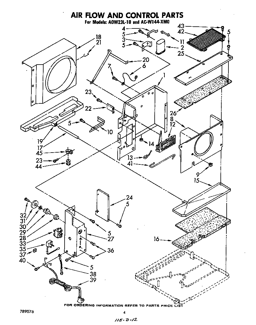 AIR FLOW AND CONTROL PARTS