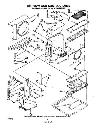 Air flow and control parts