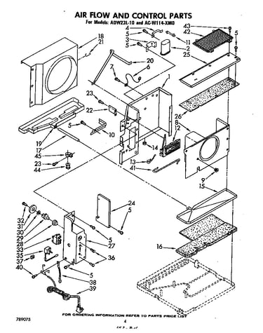 Air flow and control parts