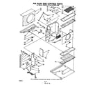 Whirlpool ACW082XM0 air flow and control parts diagram