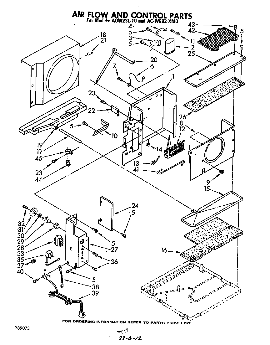 Air flow and control parts