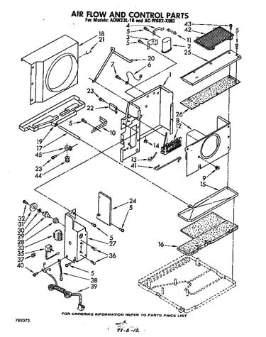 Air flow and control parts