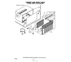 Whirlpool ACW082XM0 cabinet and front parts diagram
