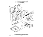 Whirlpool ACP602XM0 air flow and control parts diagram