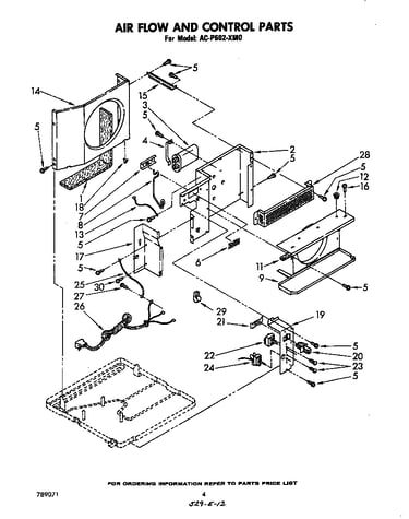 Air flow and control parts