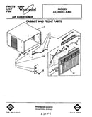 Cabinet and front parts