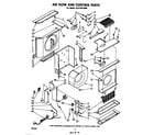 Whirlpool ACE184XM0 air flow and control parts diagram