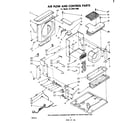 Whirlpool AC2504XM0 air flow and control diagram