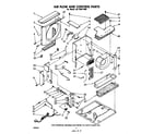 Whirlpool AC1504XM0 airflow and control diagram