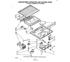 Whirlpool ET14JKXMWR0 compartment separator and control diagram