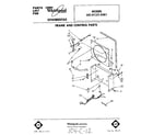 Whirlpool AD0152XM1 frame and control parts diagram