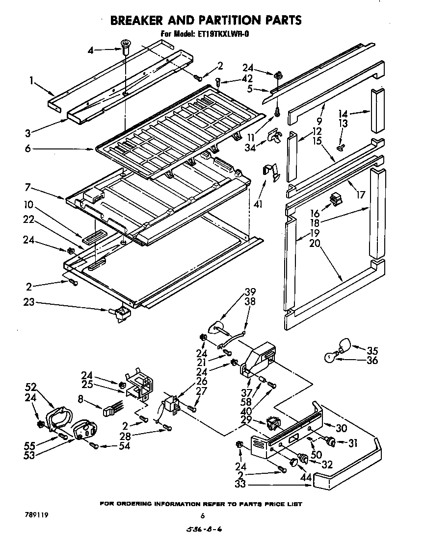 Breaker and partition