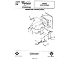 Whirlpool AD0122XM2 frame and control parts diagram
