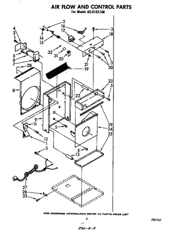 Air flow and control parts