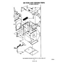 Whirlpool ACS802XM air flow and control parts diagram
