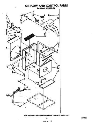 Air flow and control parts