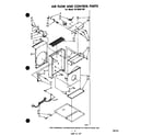 Whirlpool ACS602XM air flow and control parts diagram