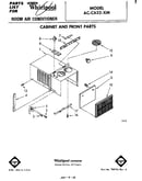 Cabinet and front parts