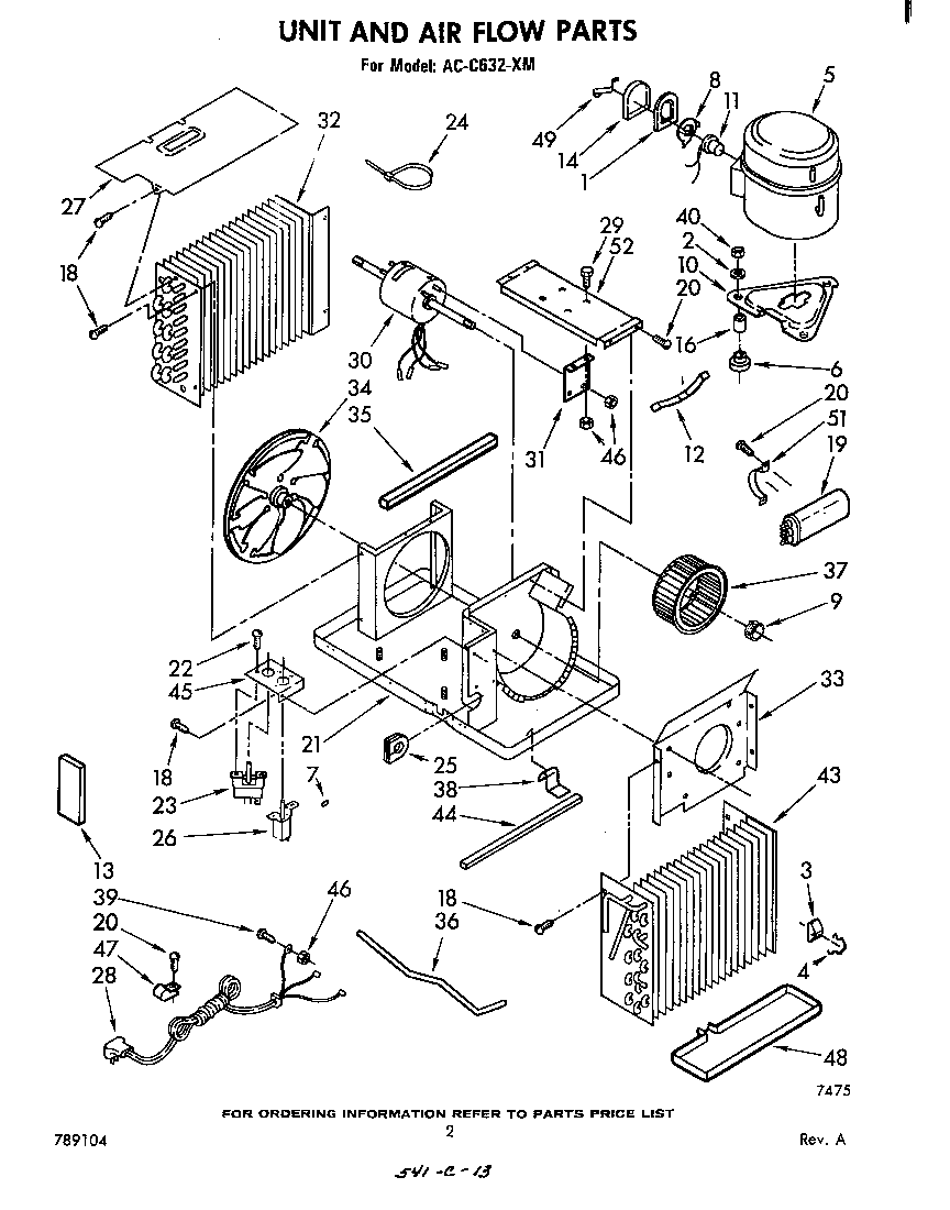 UNIT AND AIR FLOW PARTS