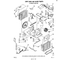 Whirlpool ACC632XM unit and air flow parts diagram