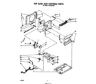 Whirlpool ACP502XR0 air flow and control parts diagram
