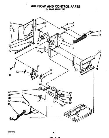 Air flow and control parts
