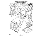 Whirlpool ACW094XM0 air flow and control parts diagram