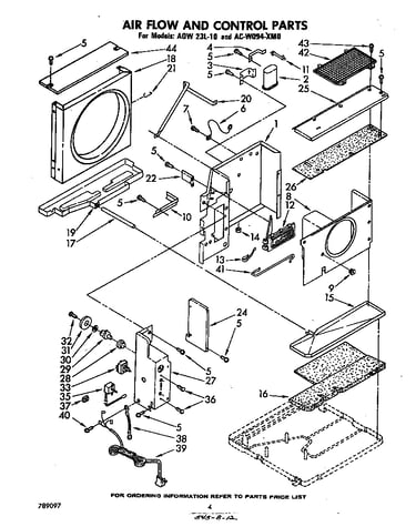 Air flow and control parts