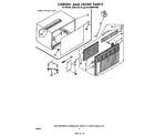 Whirlpool ACW094XM0 cabinet and front parts diagram