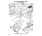 Whirlpool ACW864XP0 airflow and control diagram