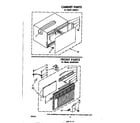 Whirlpool ACE864XP0 cabinet diagram
