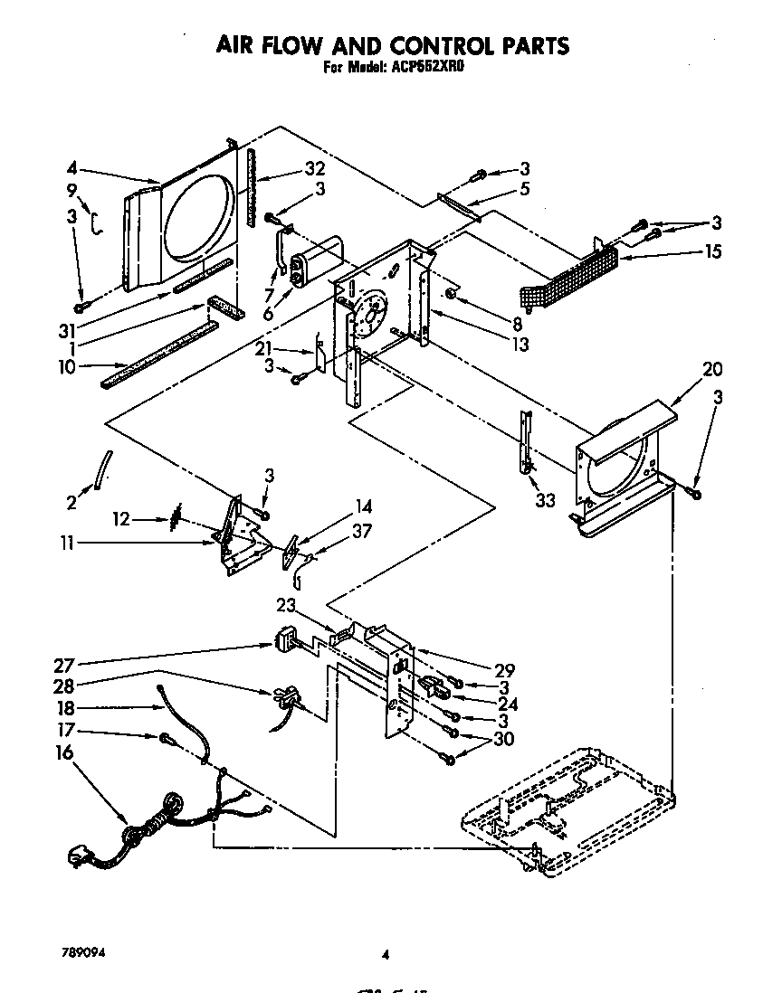 Air flow and control parts