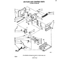 Whirlpool ACP062XM1 air flow and control parts diagram
