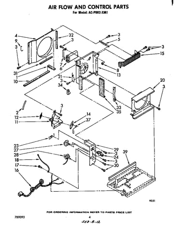 Air flow and control parts
