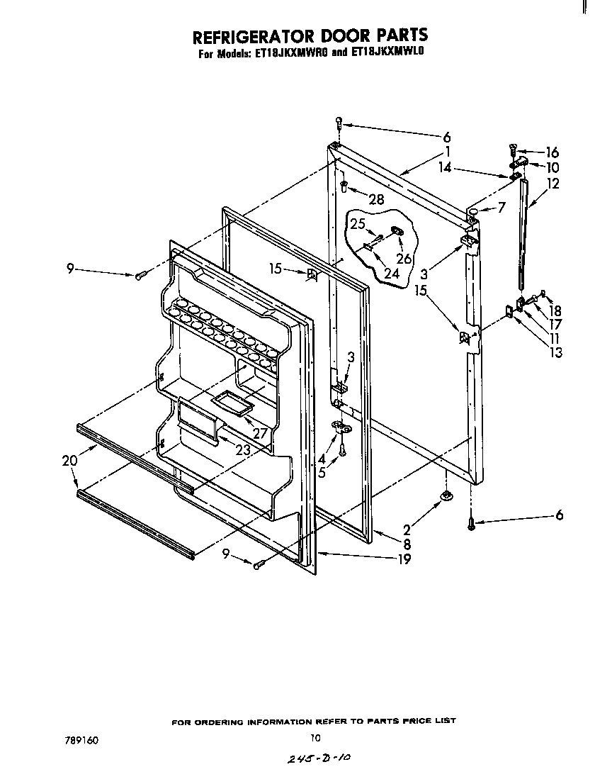 Refrigerator door