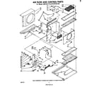 Whirlpool ACW144XP0 air flow and control parts diagram