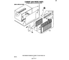 Whirlpool ACW144XP0 cabinet and front parts diagram