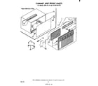 Whirlpool ACW104XP0 cabinet and front parts diagram