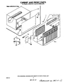 Cabinet and front parts