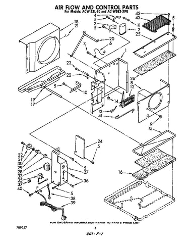 Air flow and control parts